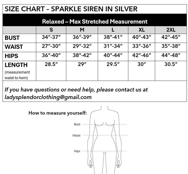 The Sparkle Siren Dress in Silver