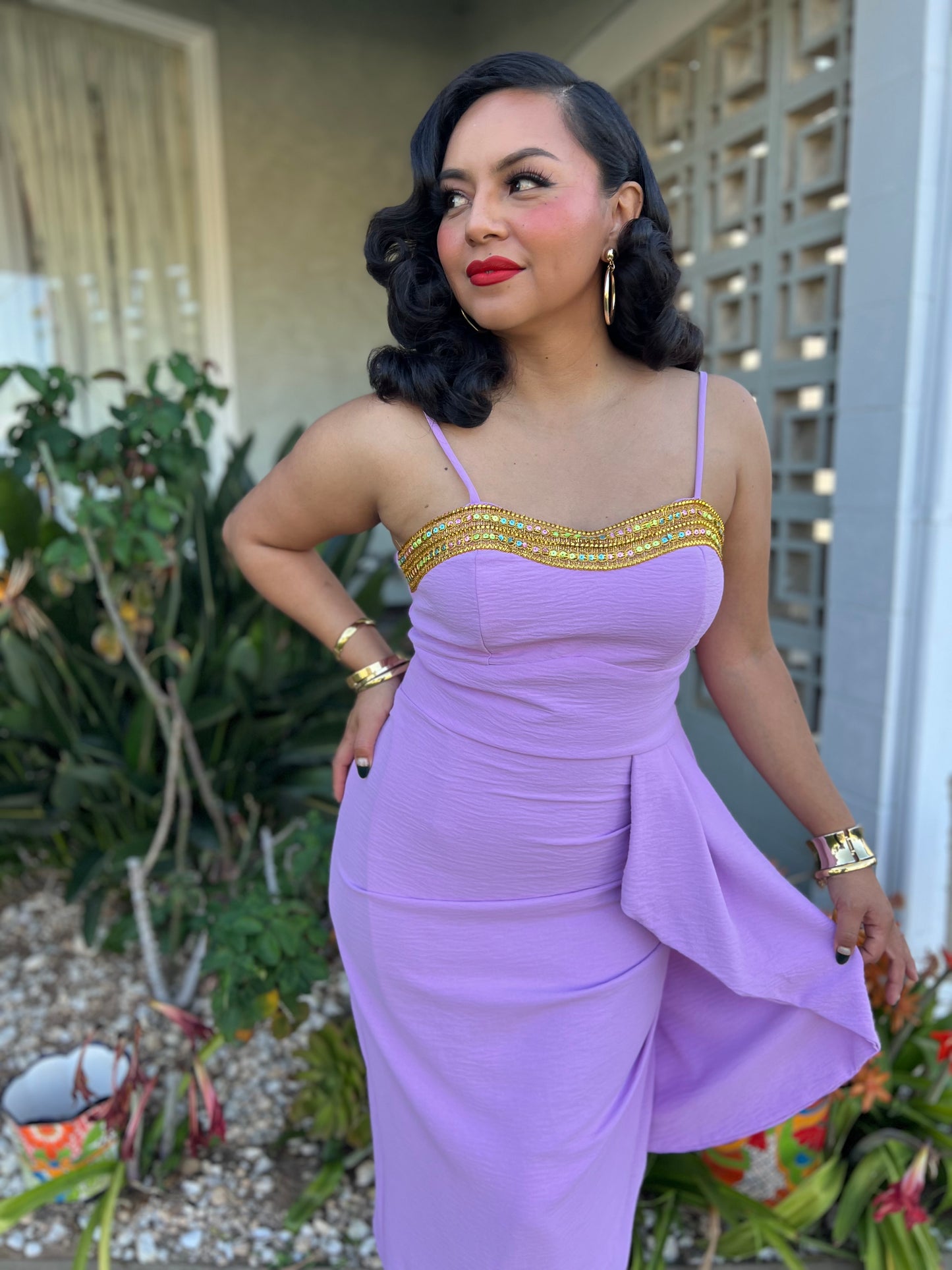 Shimmering Sarong in Lavender