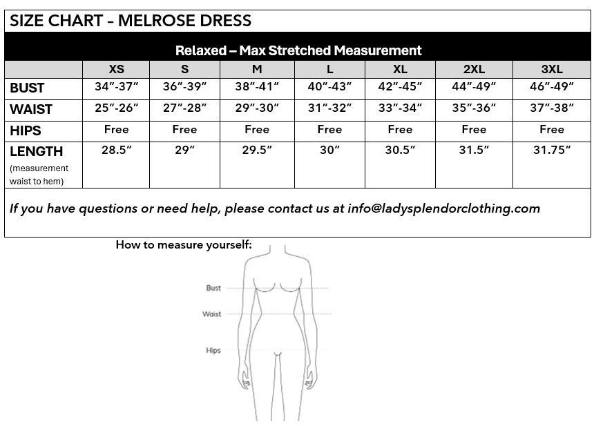 The Melrose Dress in Black PREORDER