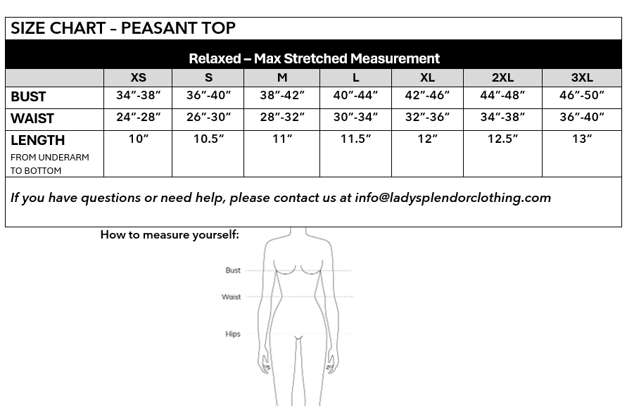 The HarleQUEEN Peasant Top