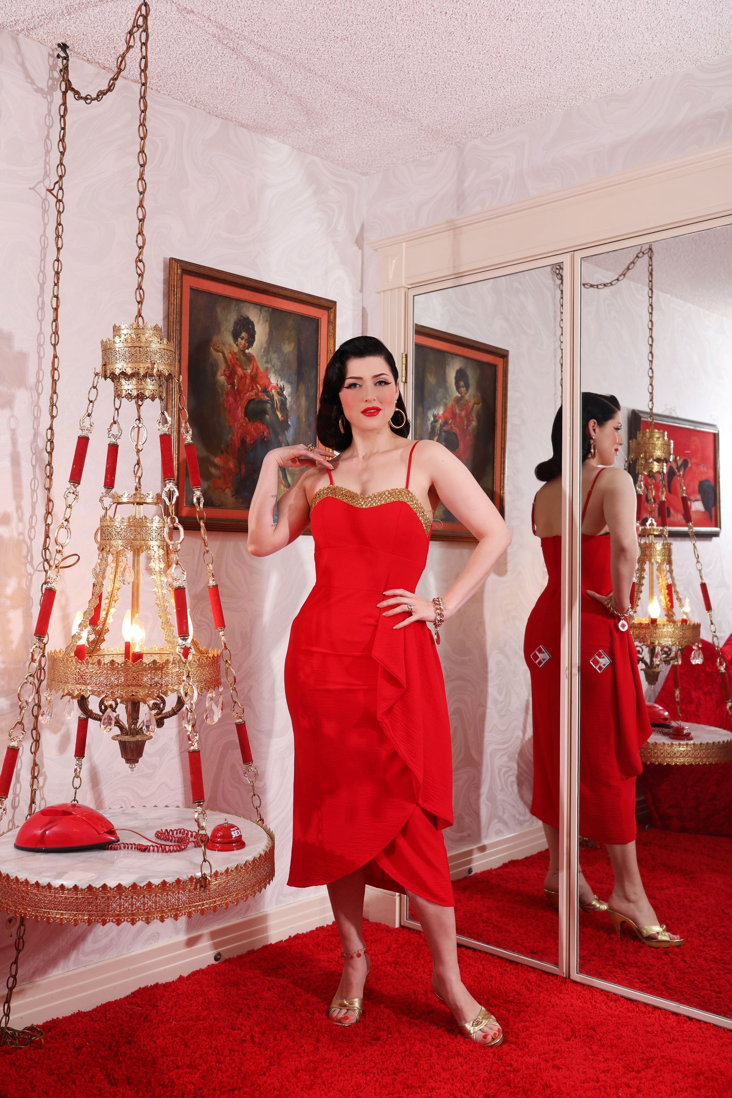 Shimmering Sarong in Red