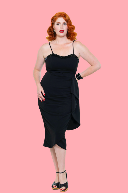 Shimmering Sarong in Black PREORDER