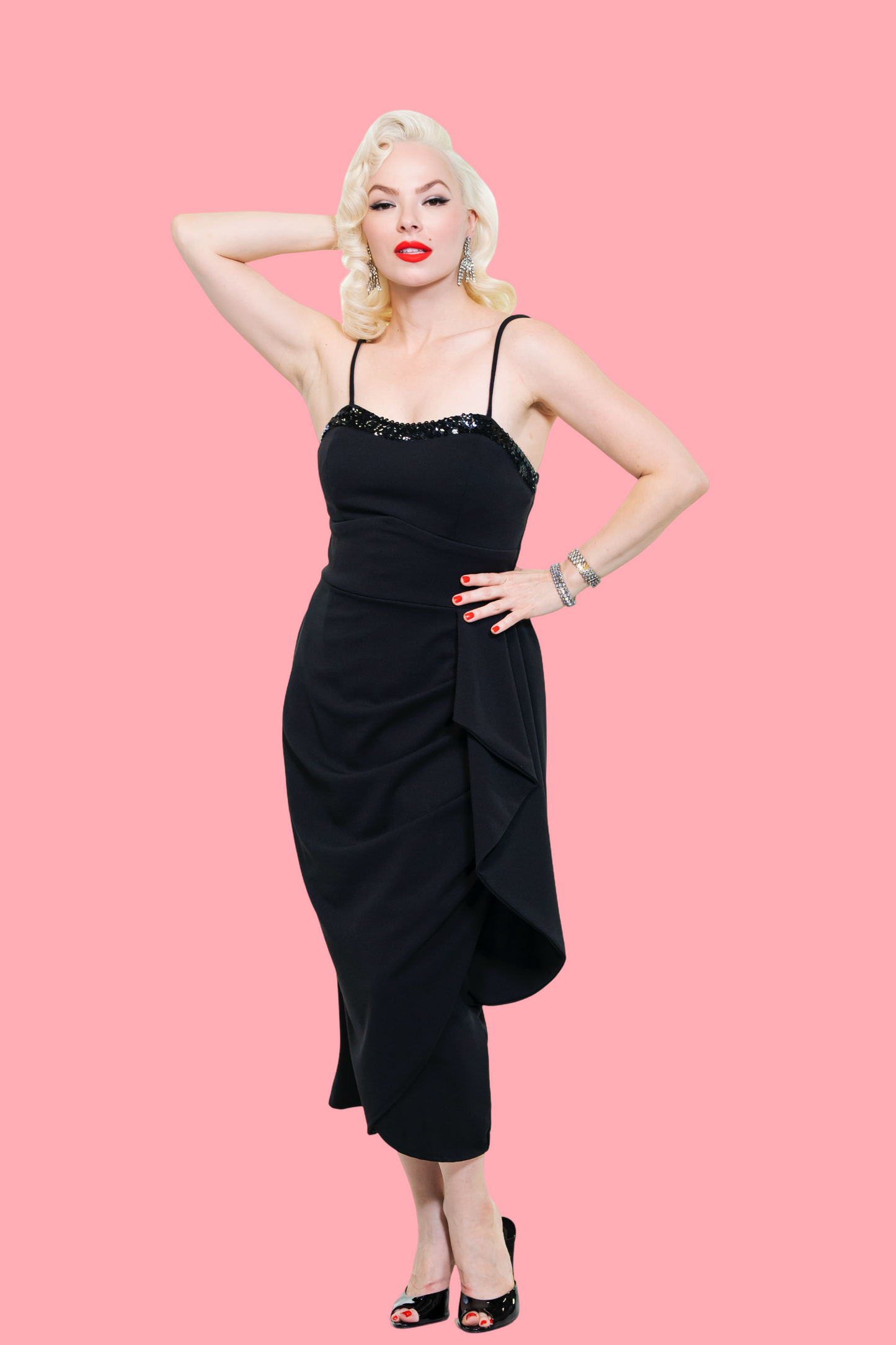 Shimmering Sarong in Black PREORDER