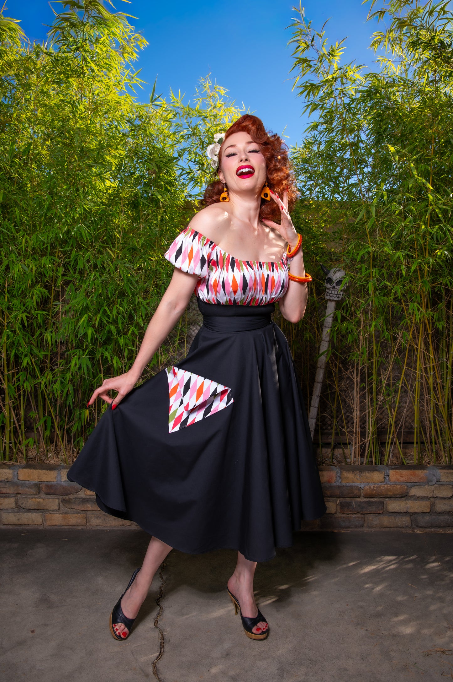 The HarleQUEEN Peasant Top
