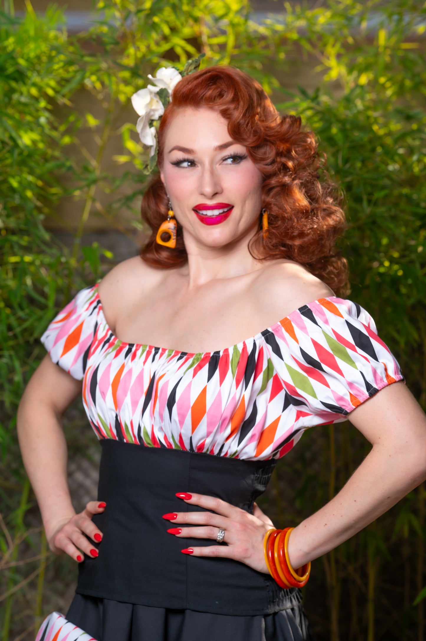 The HarleQUEEN Peasant Top