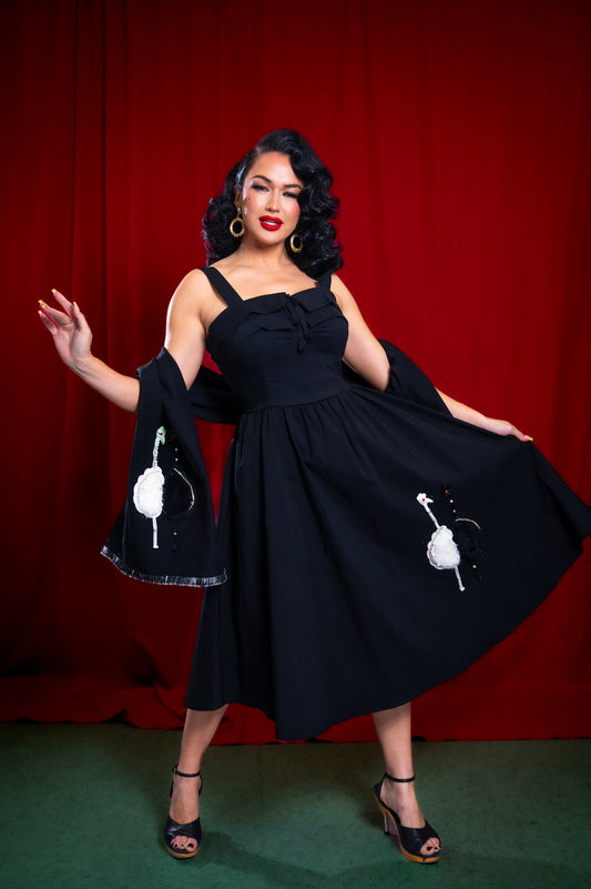 The Melrose Dress in Black PREORDER