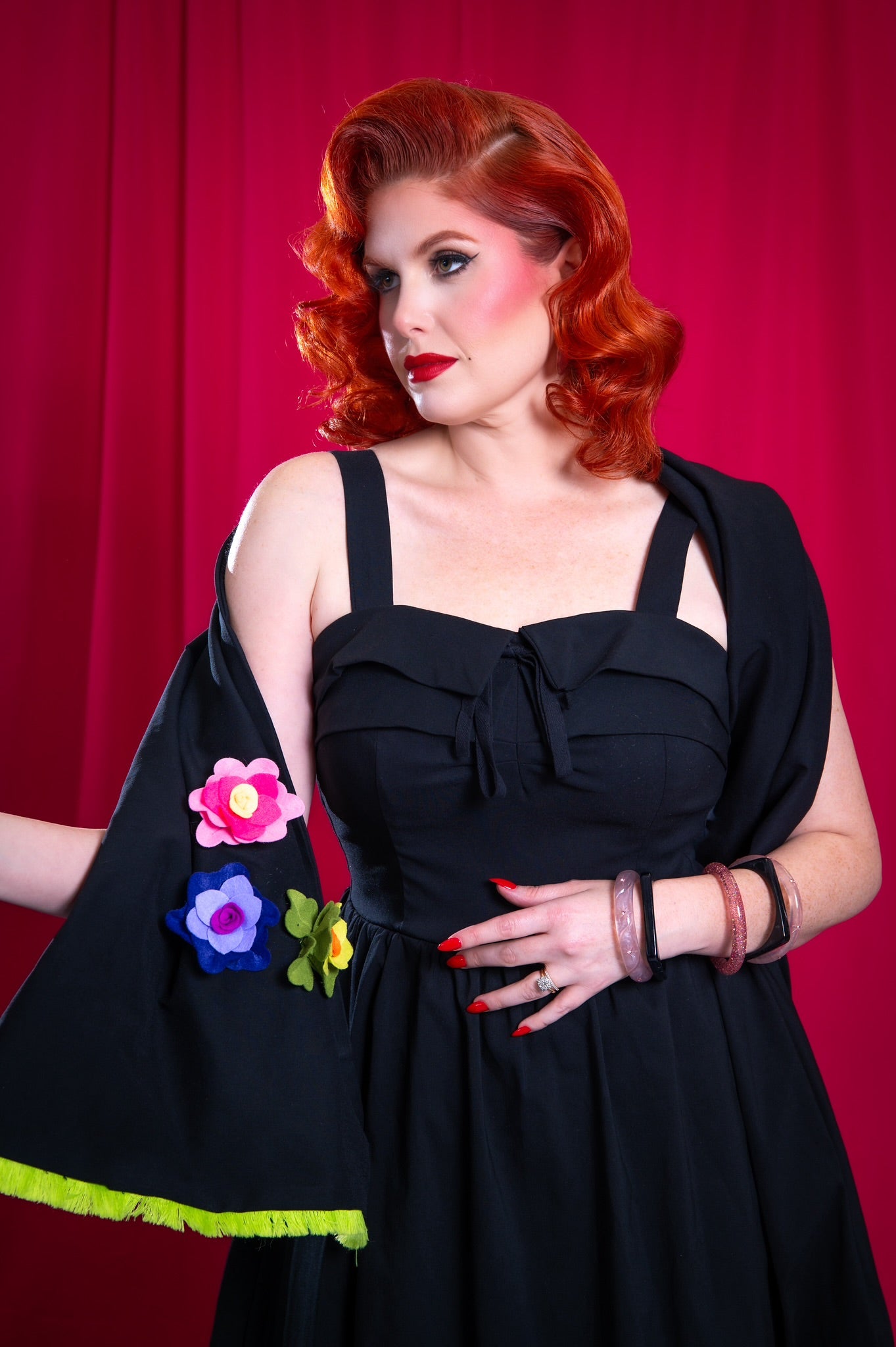 The Melrose Dress in Black Floral PREORDER