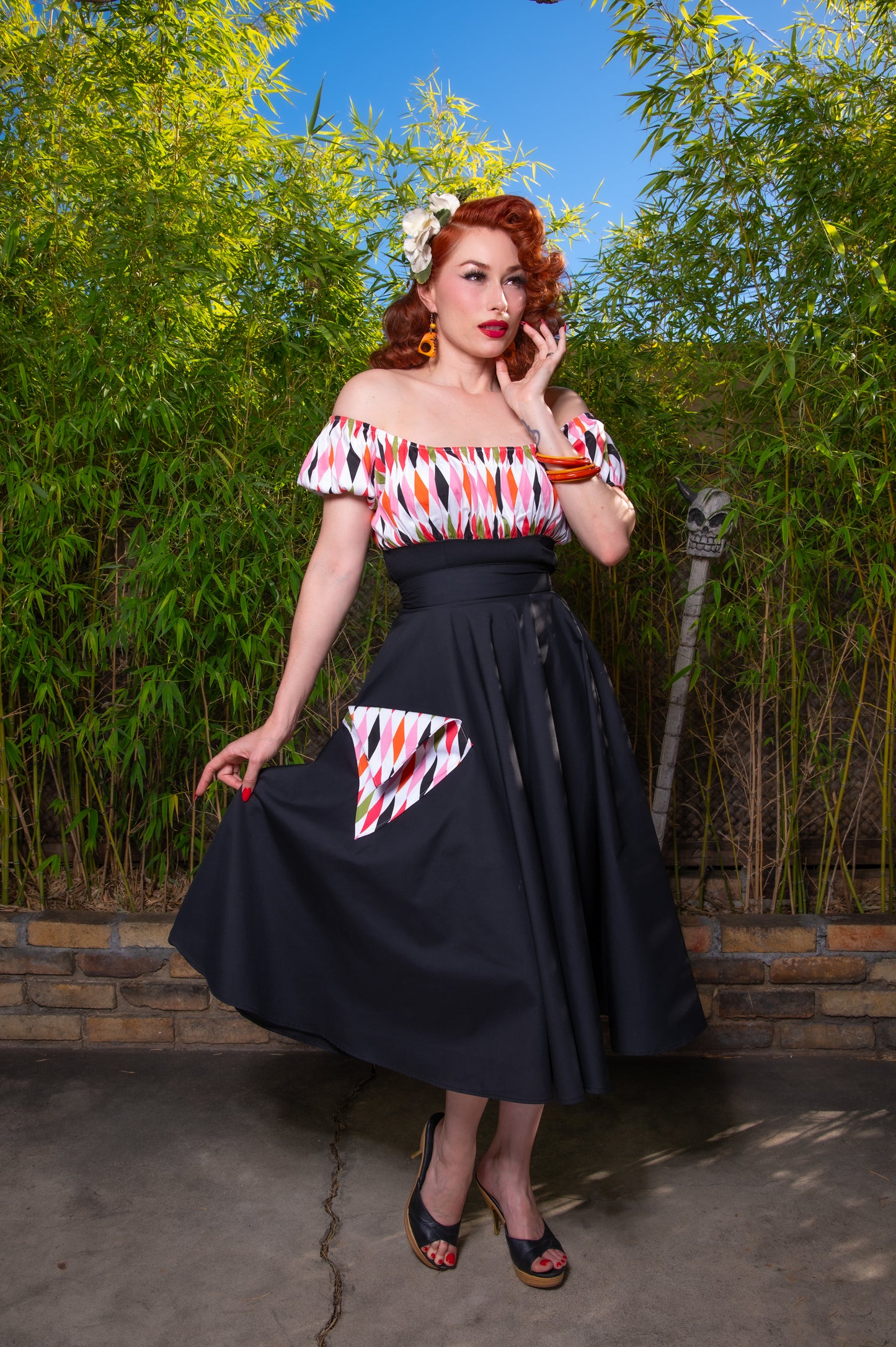 The HarleQUEEN Peasant Top