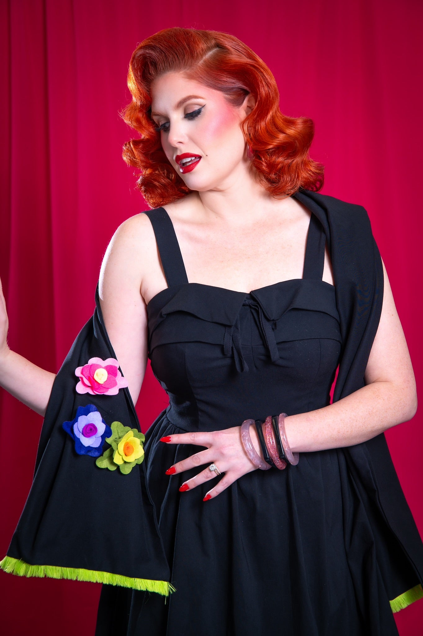 The Melrose Dress in Black Floral – LadySplendorClothing
