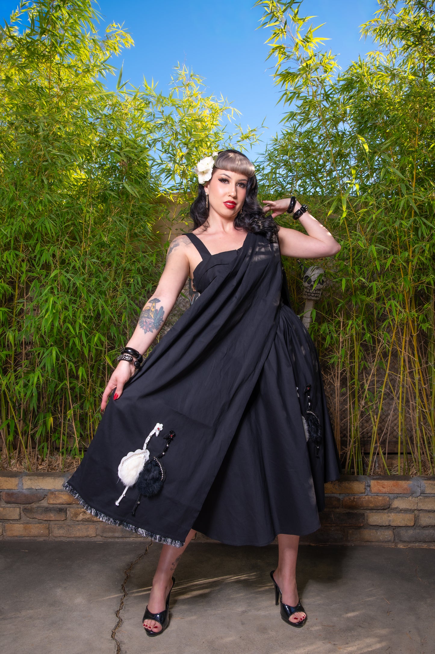 The Melrose Dress in Black PREORDER