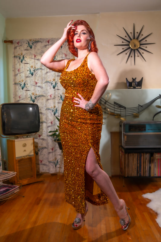 The Hollywood Gown in Regal Gold PREORDER