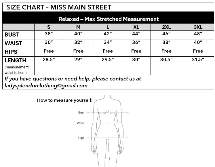 The Miss Main Street Dress PREORDER