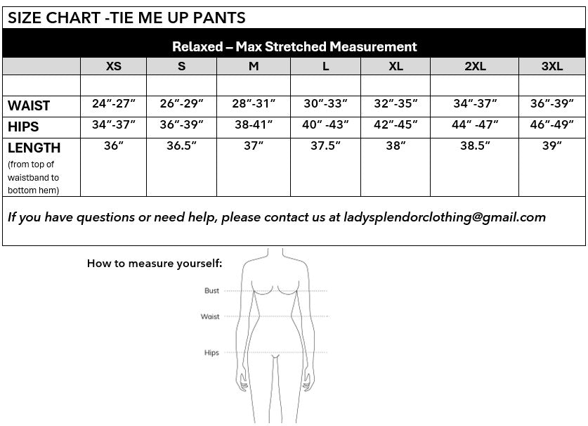 Tie Me Up Pants PREORDER